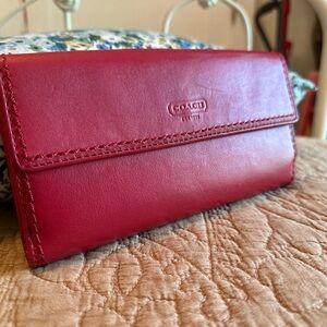 Coach Red Leather Women's Bag